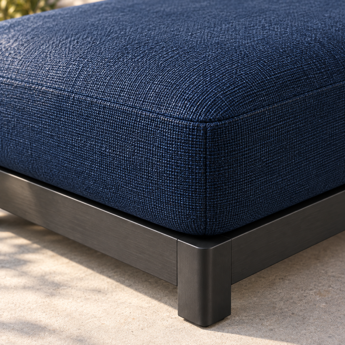 Cove Rest Modular Ottoman material and construction detail