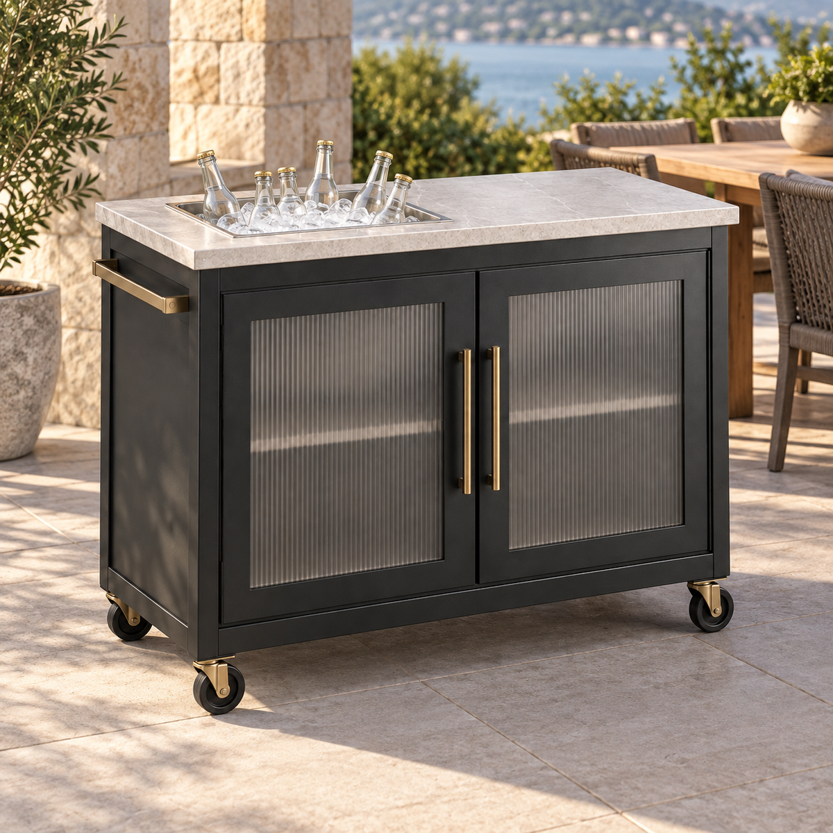 Estuary Beverage Station in a considered outdoor setting
