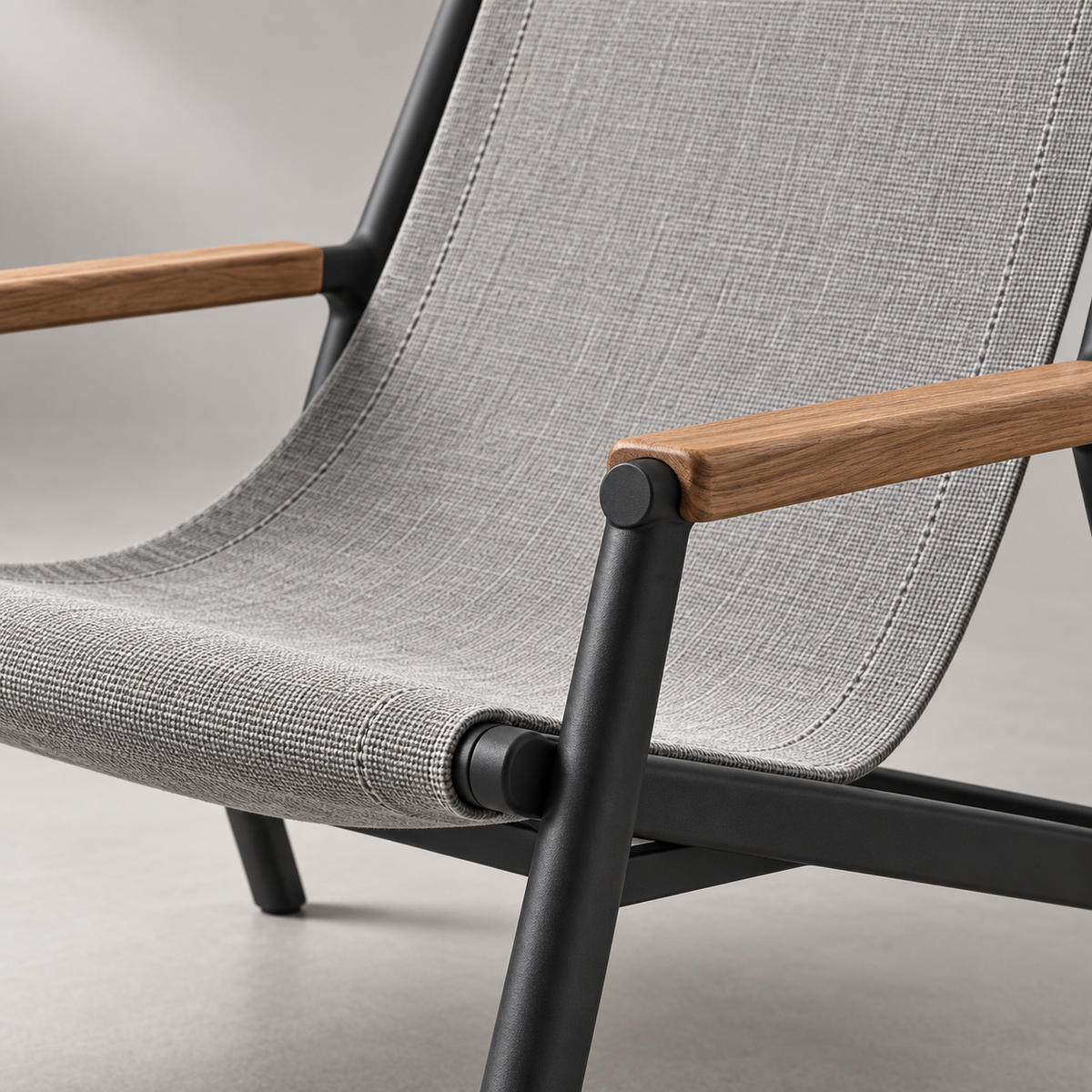Mesa Sling Reading Chair material and construction detail