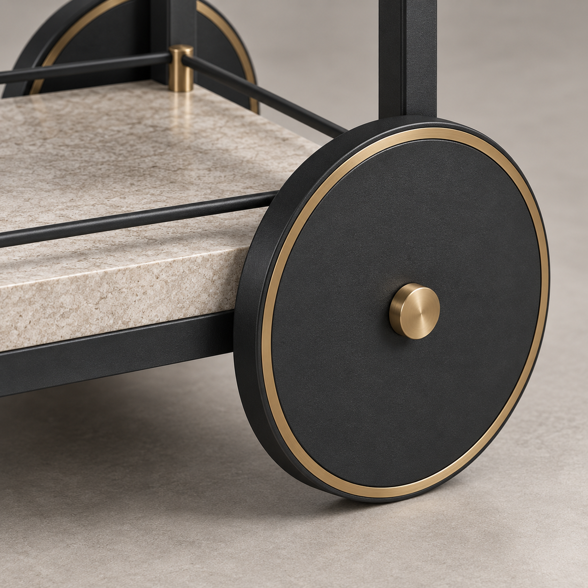 Sandbar Serving Cart material and construction detail