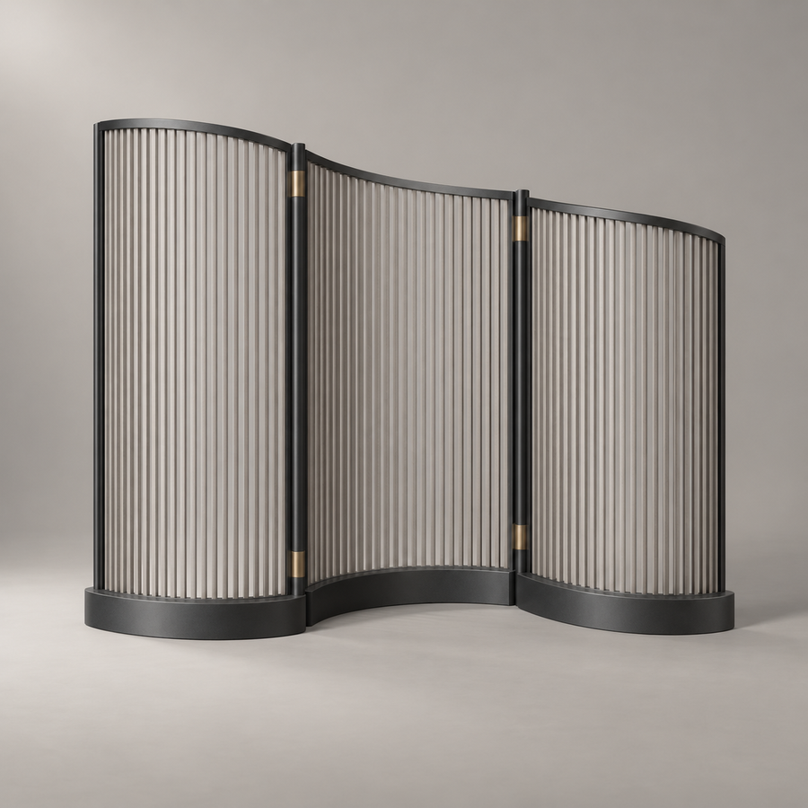 Tidal Arc Patio Screen complete product view